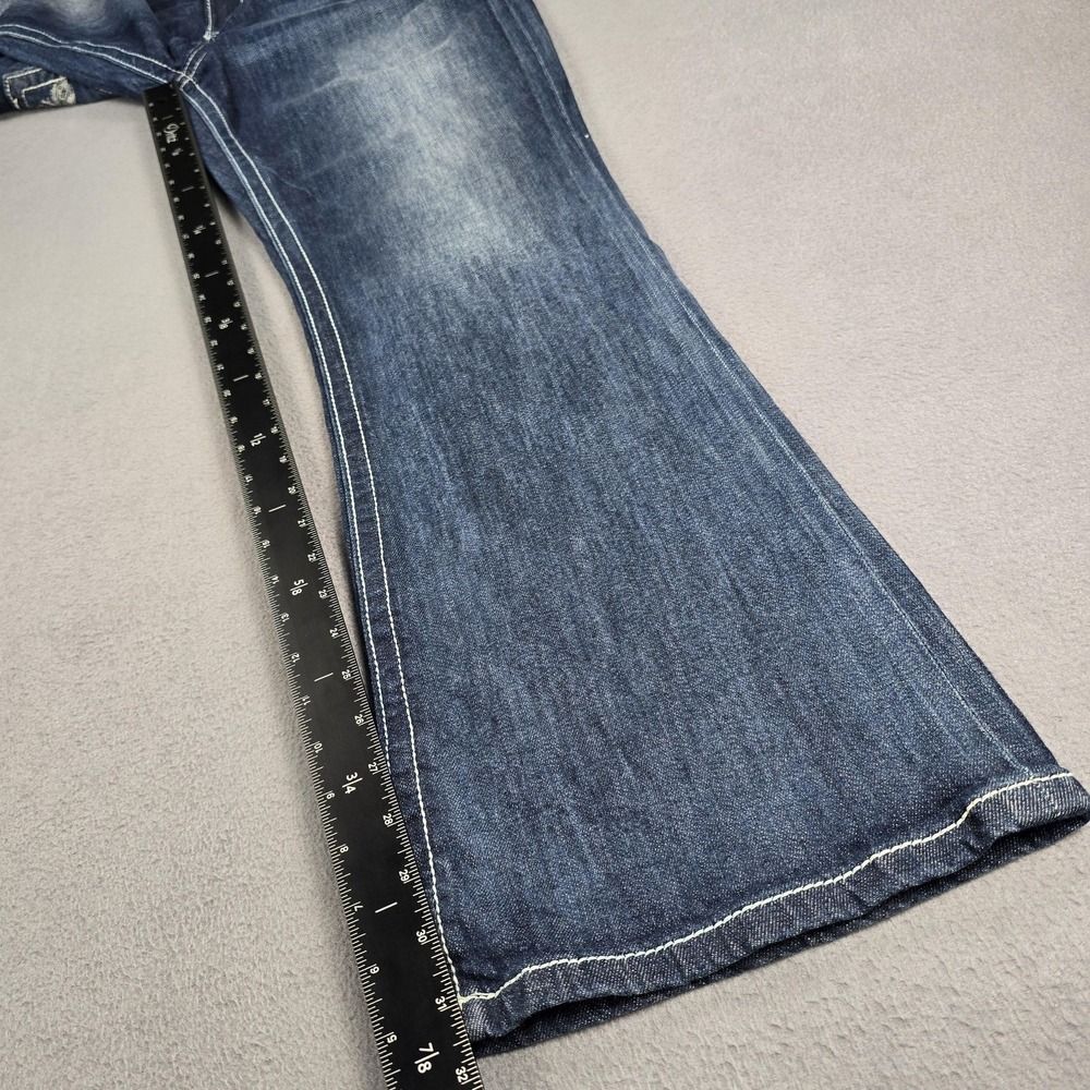 Miss Me Jeans Womens 33x32 Blue Mid Rise Bootcut Embroidered Denim Western NWT - Picture 12 of 15